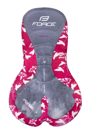 Force REFLEX LINE LADY černo-růžové dámské cyklokalhoty s vložkou