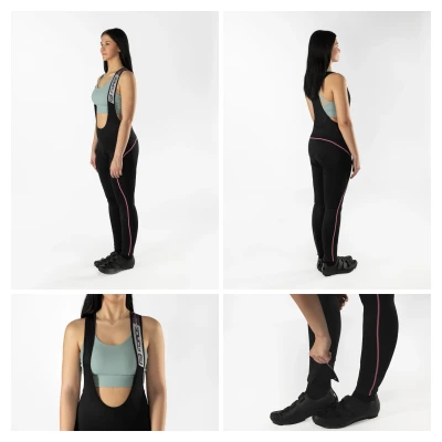 Force REFLEX LINE LADY černo-růžové dámské cyklokalhoty s vložkou