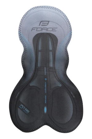 Force REFLEX LINE černé cyklokalhoty se šráky a vložkou