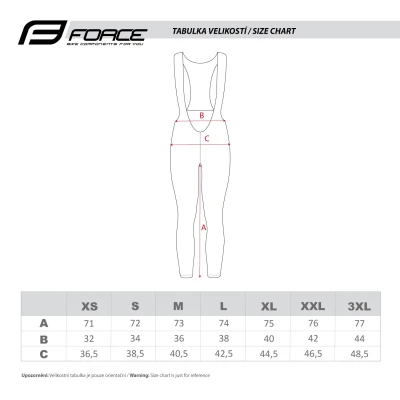 Force REFLEX LINE černé pánské cyklokalhoty se šráky bez vložky
