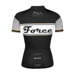 Force RETRO UNI černo-zlatý dres - kr. rukáv