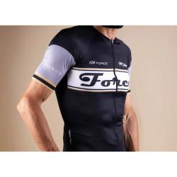 Force RETRO UNI černo-zlatý dres - kr. rukáv