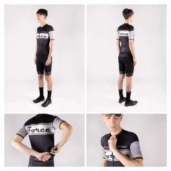 Force RETRO UNI černo-zlatý dres - kr. rukáv