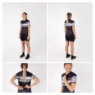 Force RETRO UNI černo-zlatý dres - kr. rukáv