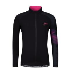 Force RIDGE LADY čierno-ružový cyklistický dres - dlhý rukáv Force RIDGE LADY čierno-ružový cyklistický dres - dlhý rukáv