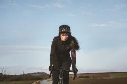 Force RIDGE LADY černo-růžový cyklistický dres - dlouhý rukáv