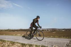 Force RIDGE LADY černo-růžový cyklistický dres - dlouhý rukáv