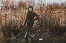 Force RIDGE LADY čierno-šedé dámske cyklonohavice - s vložkou