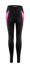 Force RIDGE LADY čierno-ružové dámske cyklokalhoty - s vložkou