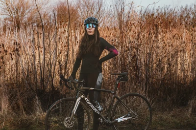 Force RIDGE LADY černo-šedé dámské cyklokalhoty - s vložkou