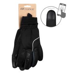 Force ARCTIC PRO černé zimní cyklorukavice