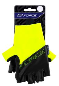 Force Rukavice EVEN bez zapínání - fluo-černé