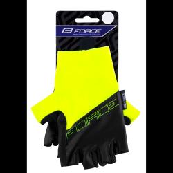 Force Rukavice EVEN bez zapínania - fluo-čierne