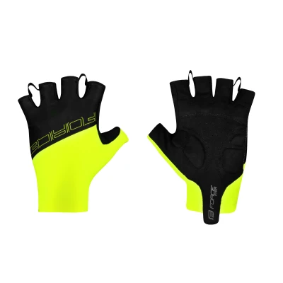 Force Rukavice EVEN bez zapínání - fluo-černé
