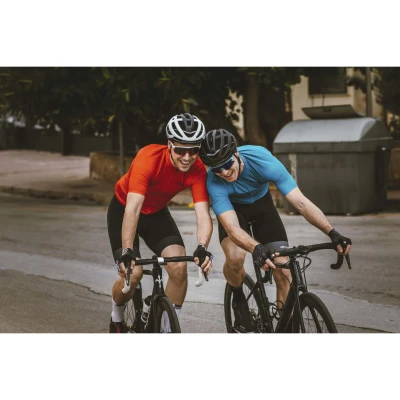 Force LINE šedo-černé cyklorukavice bez zapínání
