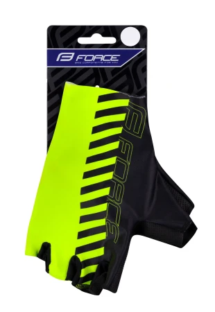 FORCE LINE černo-žluté rukavice bez zapínání