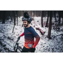 Force MTB ANGLE letné šedo-čierne cyklorukavice