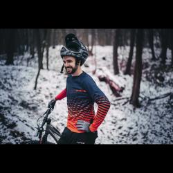 Force MTB ANGLE letní šedo-černé cyklorukavice