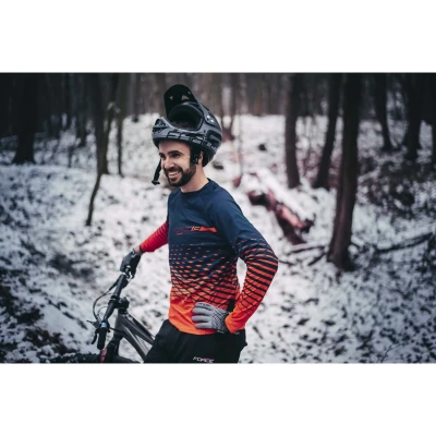 Force MTB ANGLE letní šedo-černé cyklorukavice