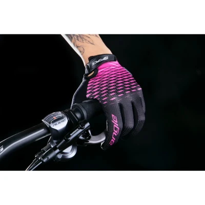 Force Rukavice MTB ANGLE růžovo-černé letní