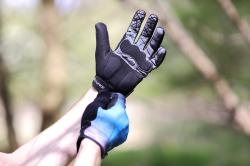 Force MTB CORE letní modré cyklorukavice