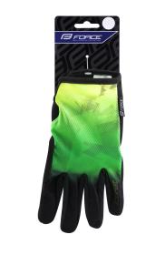 Force MTB CORE fluo zelené letní rukavice