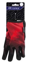 Force MTB CORE červené letné rukavice
