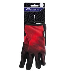 Force MTB CORE červené letní rukavice