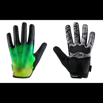 Force MTB CORE fluo zelené letní rukavice