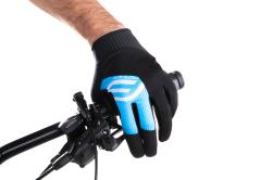 Force MTB POWER černo-modré cyklistické rukavice