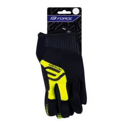 Force MTB POWER čierno-fluo cyklistické rukavice