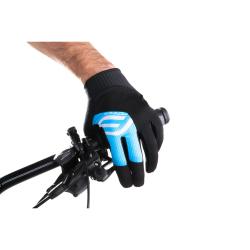 Force MTB POWER černo-modré cyklistické rukavice