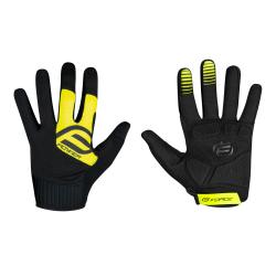 Force MTB POWER černo-fluo cyklistické rukavice