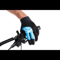 Force MTB POWER černo-modré cyklistické rukavice