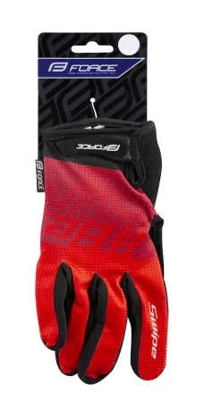 Force Rukavice MTB SWIPE červené letní