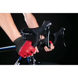 Force POINTS červeno-černé cyklorukavice bez zapínání