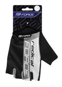 Force RADICAL šedo-bielo-čierne cyklorukavice