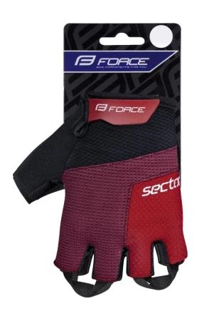 Force Rukavice SECTOR gel černo-červené