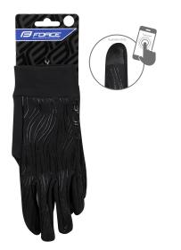 Force TIGER černé cyklistické rukavice