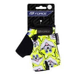 Force Rukavice WOLFIE KID fluo