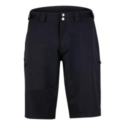 Force SCRIPT tm.modrý cyklodres + Force REBEL MTB černé cyklokraťasy bez vložky
