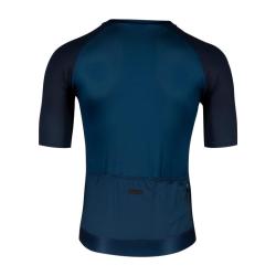Force SCRIPT tm.modrý cyklodres + Force REBEL MTB černé cyklokraťasy bez vložky
