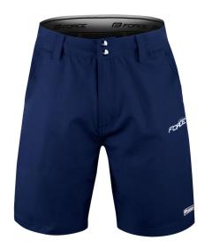 Force SCRIPT tm.modrý cyklodres - kr. rukáv + Force BLADE MTB tm.modré cyklokraťasy