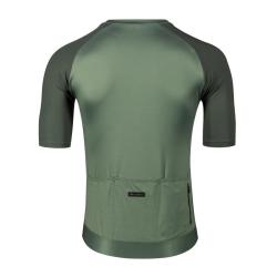 Force SCRIPT zelený cyklodres - kr. rukáv + Force BLADE MTB černé cyklokraťasy