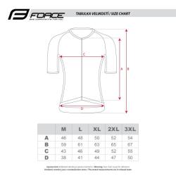 Force SCRIPT zelený cyklodres - kr. rukáv + Force BLADE MTB černé cyklokraťasy