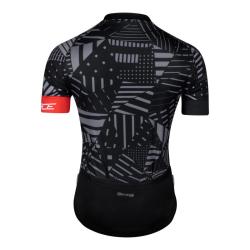 Force SHARD černo-šedý cyklistický dres - krátký rukáv POUZE XS (VÝPRODEJ)