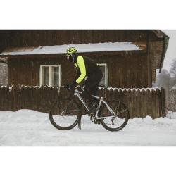 Force SHARD WINDSTER černé cyklokalhoty se šráky a vložkou