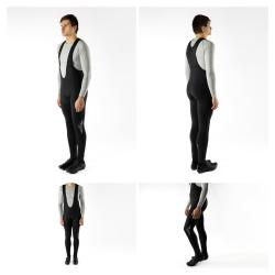 Force SHARD WINDSTER černé cyklokalhoty se šráky bez vložky