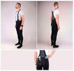 Force SHIELD černé cyklokalhoty se šráky a vložkou