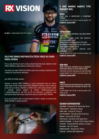 FORCE RX VISION MULTI černé dioptrické sklo